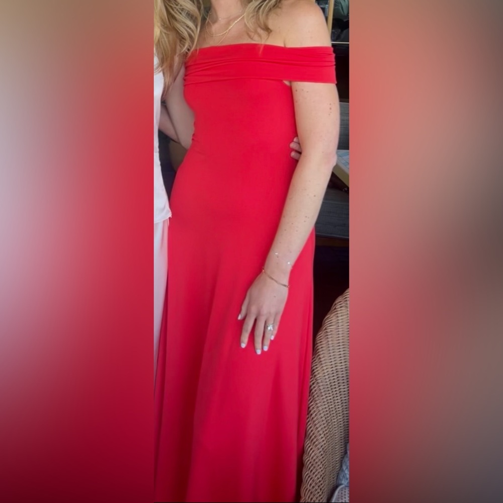 Babaton Vibrant Red Maxi Dress